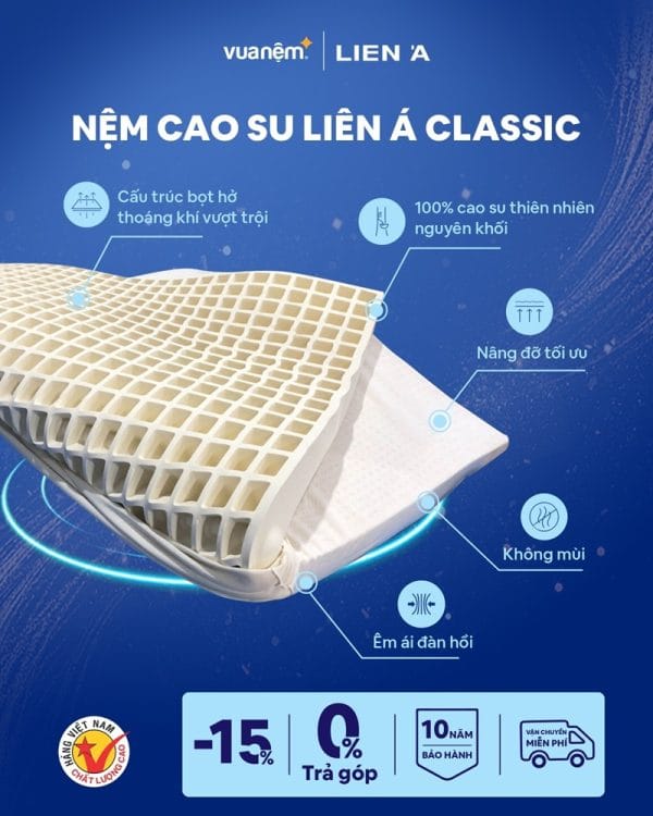 Nệm cao su Liên Á Classic