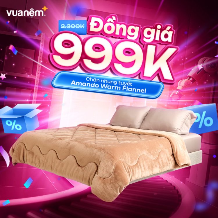 Chăn Nhung Tuyết Amando Warm Flannel