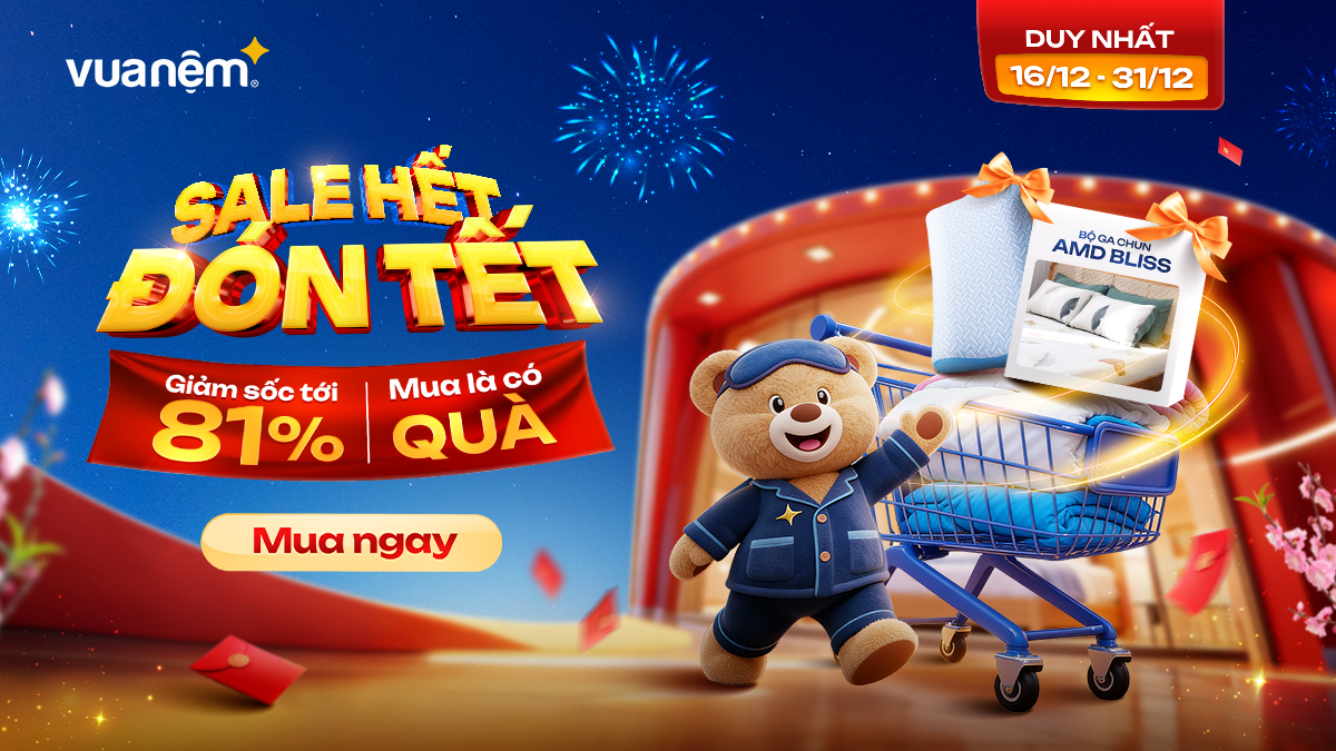 Ưu đãi tháng 12: Đón Tết Sale Hết Tới 81%