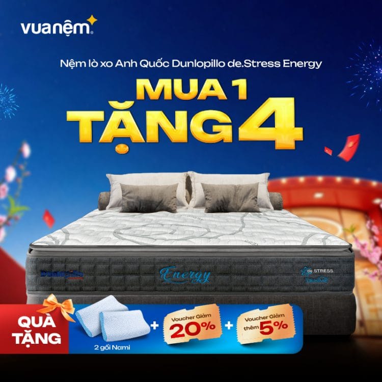 Nệm lò xo Dunlopillo de.Stress Energy