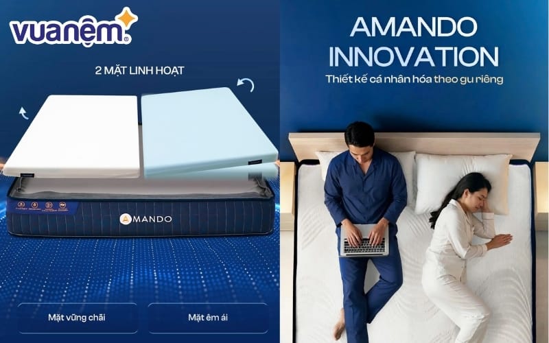 Thiết kế 7 vùng nâng đỡ hỗ trợ cột sống