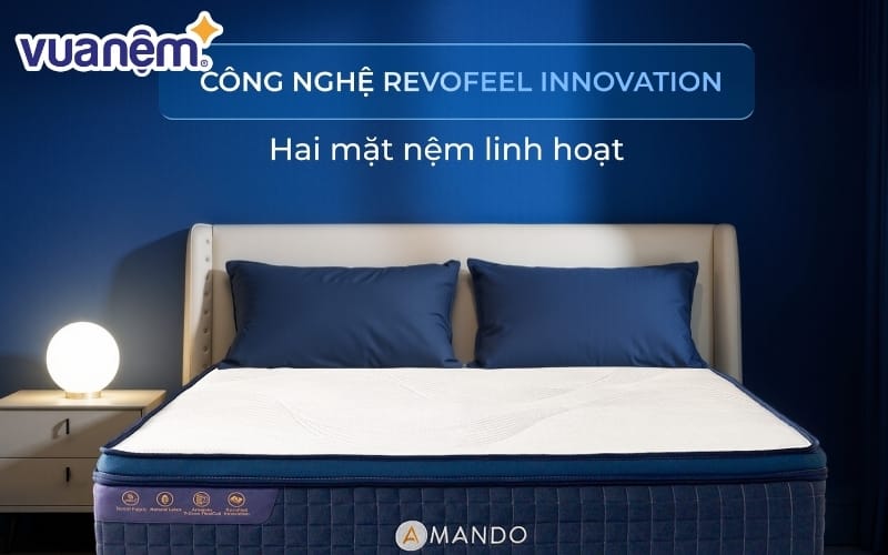 Amando Innovation là dòng nệm lò xo cao cấp hướng đến trải nghiệm cá nhân hóa