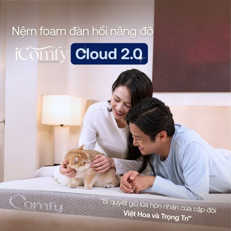 Nệm foam Comfy Cloud 2.0 