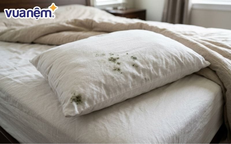 Tổng hợp những nguyên nhân phổ biến khiến cho vỏ gối dễ bị ẩm mốc