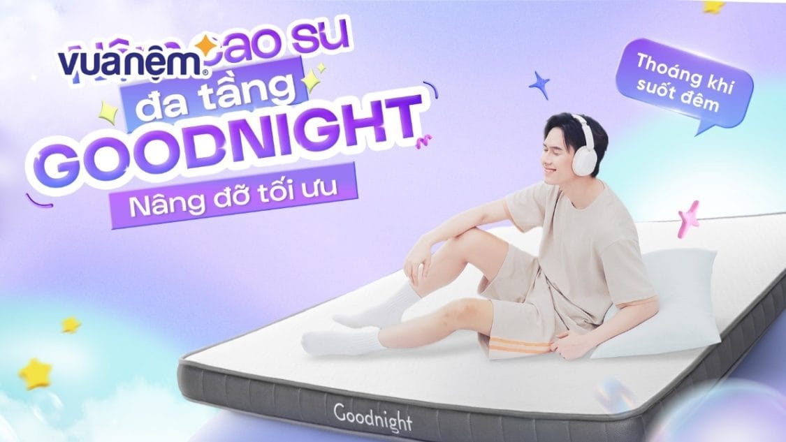 Nệm Goodnight Latex Hybrid (Rena) có đáng tiền không? Review chi tiết