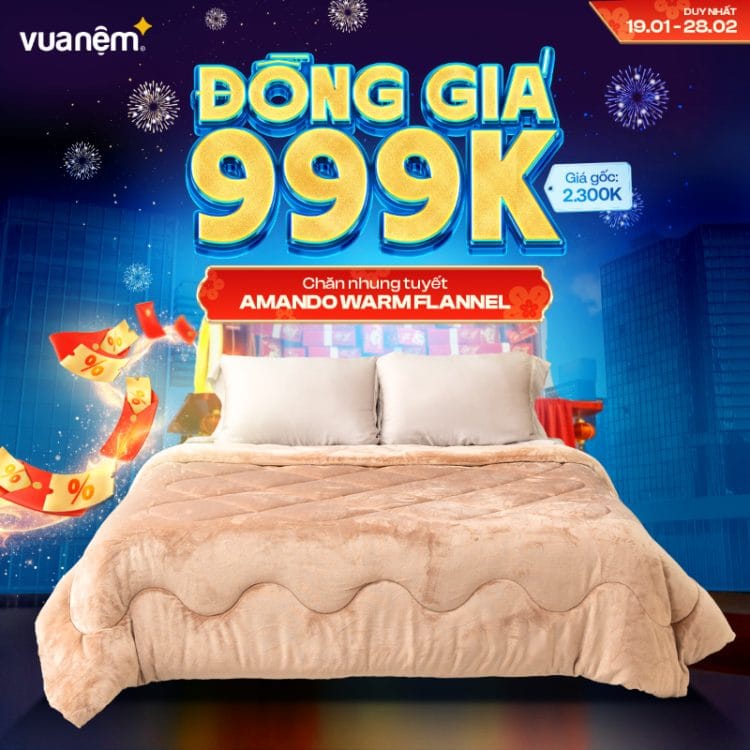 Chăn Nhung Tuyết Amando Warm Flannel