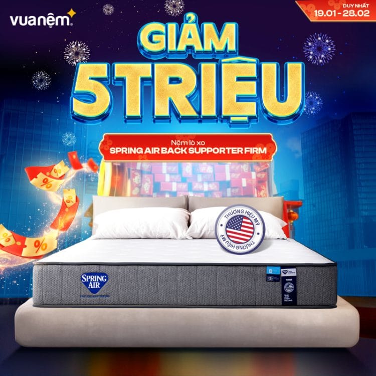 Nệm lò xo Spring Air Back Supporter Firm