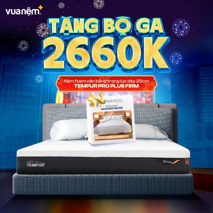 Nệm foam Tempur Pro Plus Firm