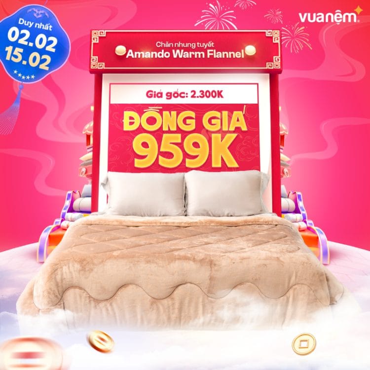 Chăn Nhung Tuyết Amando Warm Flannel