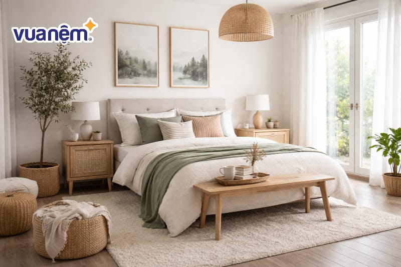 Decor phòng ngủ theo phong cách Bắc Âu
