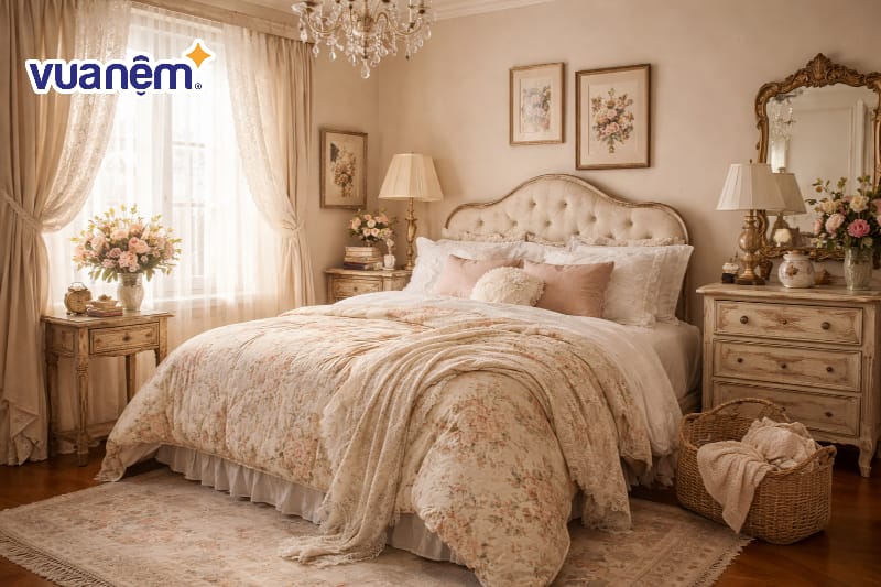 Thiết kế phòng ngủ phong cách Vintage
