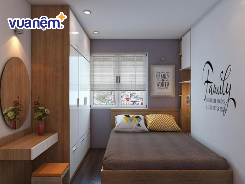 Trang trí phòng ngủ nhỏ theo từng diện tích