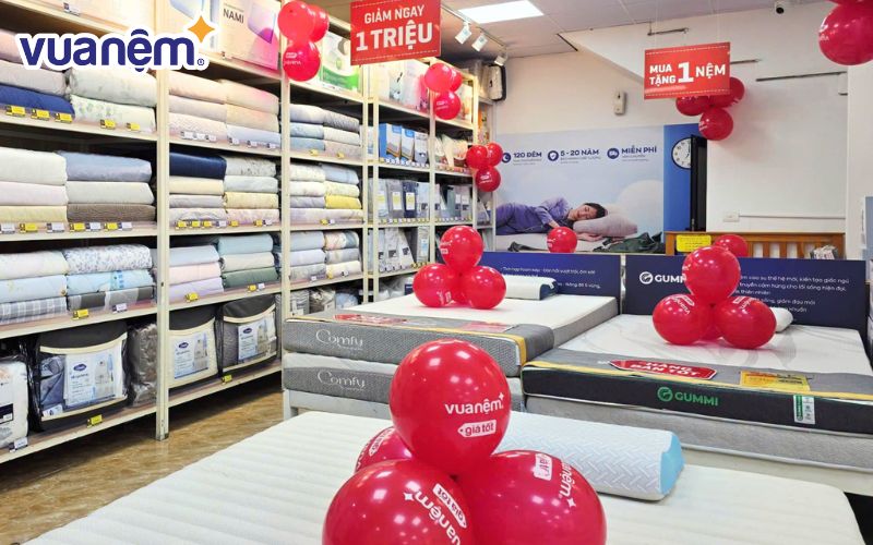 Mua nệm foam, nệm cao su uy tín, chính hãng tại Vua Nệm