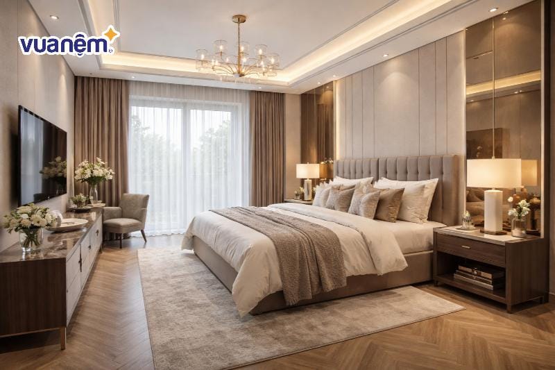 Phòng ngủ master 25m2 có rộng không?