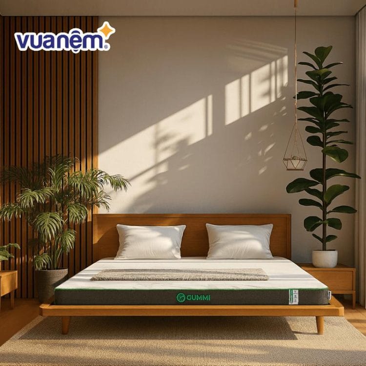 Nệm cao su cho phòng ngủ master 25m2