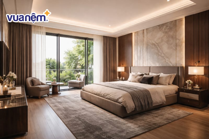 Phòng ngủ master 30m2 có rộng không?