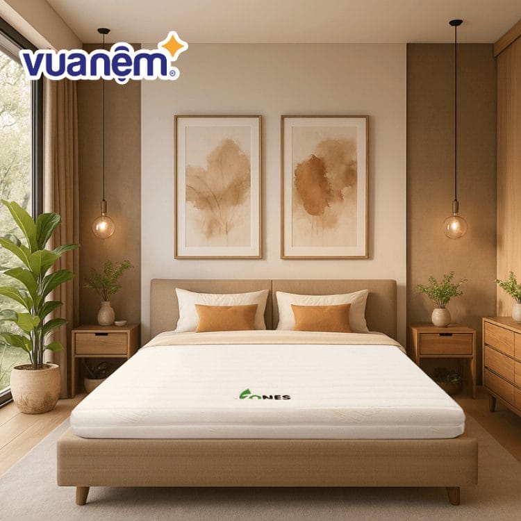 Nệm cao su cho phòng ngủ master 30m2
