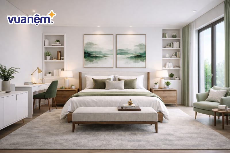 Thiết kế có khu vực làm việc hoặc góc đọc sách riêng