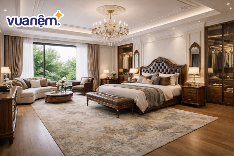 Sử dụng nội thất gỗ óc chó thượng hạng