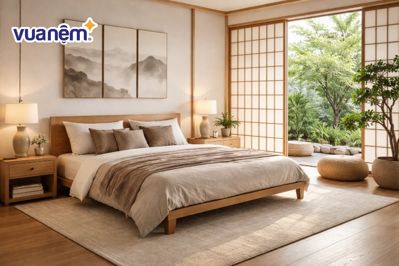  Phòng ngủ master hiện đại kiểu Nhật