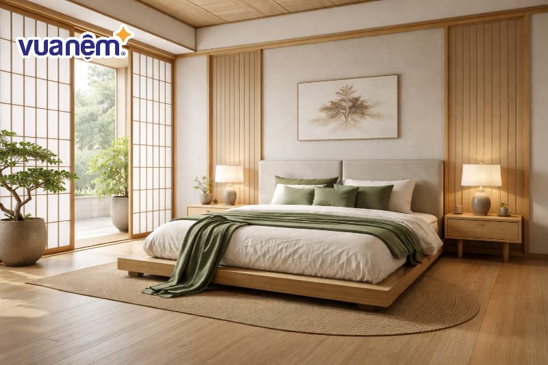  Phòng ngủ master hiện đại kiểu Nhật