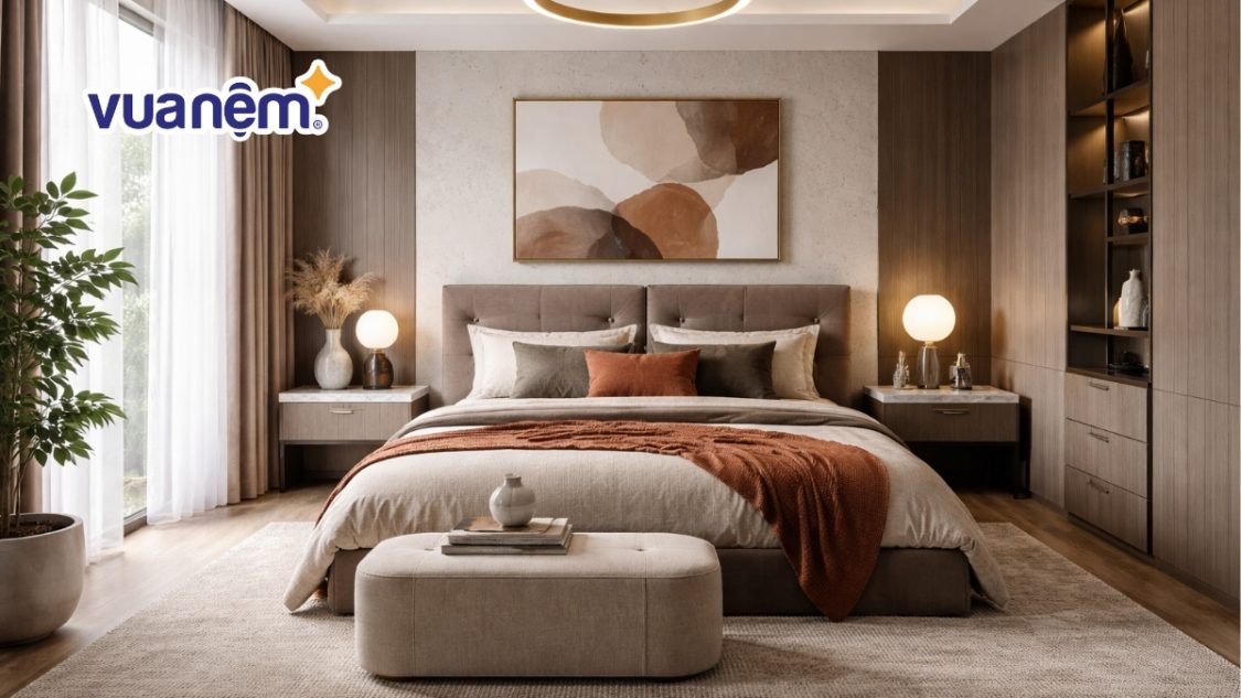 20 Mẫu phòng ngủ master nhà ống tiện nghi, tối ưu diện tích