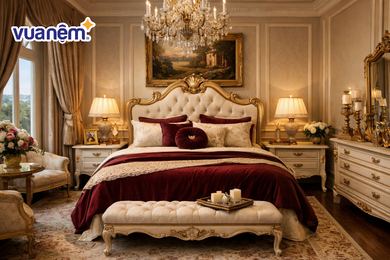 Phòng ngủ master Tân cổ điển phong cách Ý