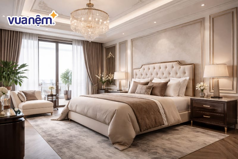 Phòng ngủ master phong cách Metropolitan