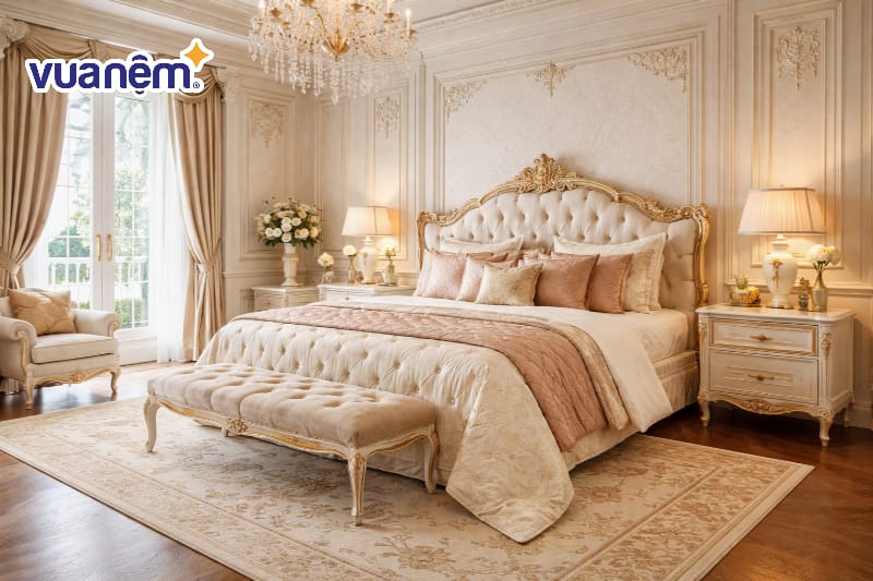 Phòng ngủ master tân cổ điển phong cách Hoàng gia