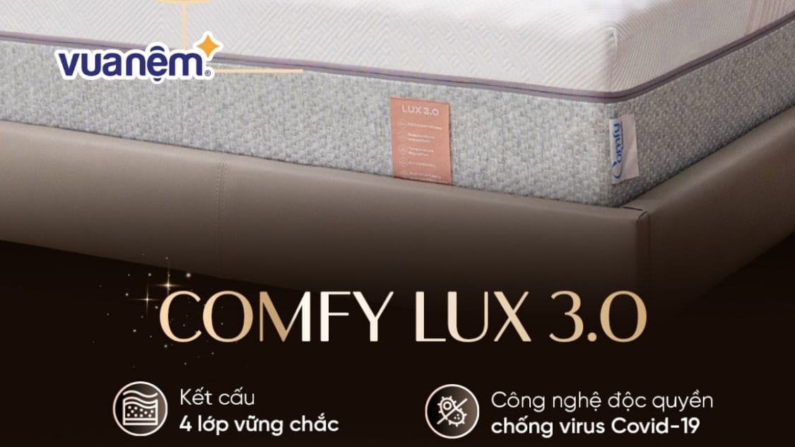 Đánh giá chi tiết nệm Comfy Lux 3.0 từ A-Z: Ưu và nhược điểm