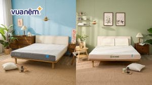 So sánh nệm foam và nệm cao su – Nên mua loại nệm nào?