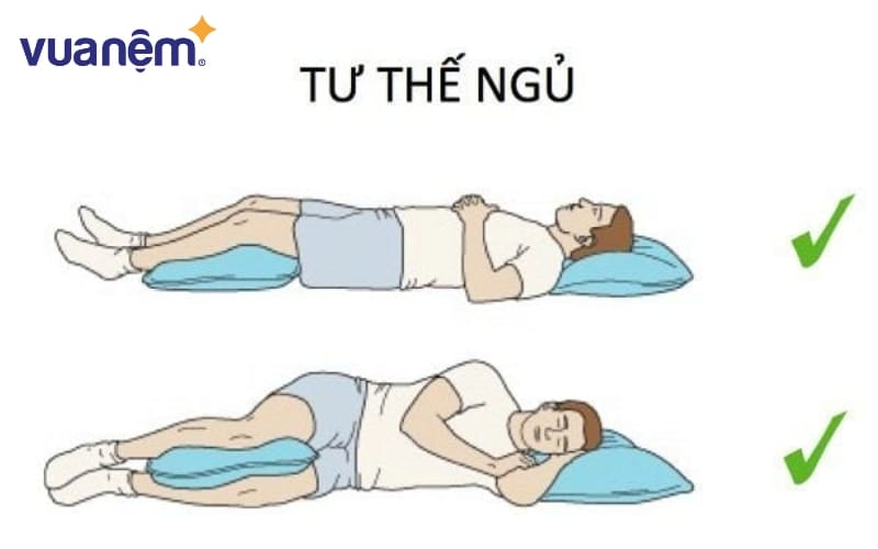 Nằm ngửa và nằm nghiêng bên phải là tư thế ngủ chuẩn nam giới nên thực hiện