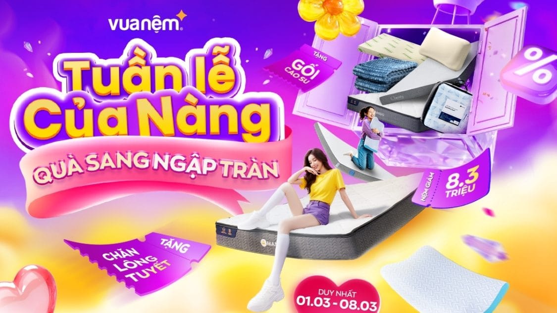 Ưu đãi 8/3: Tuần Lễ Của Nàng - Quà Sang Ngập Tràn