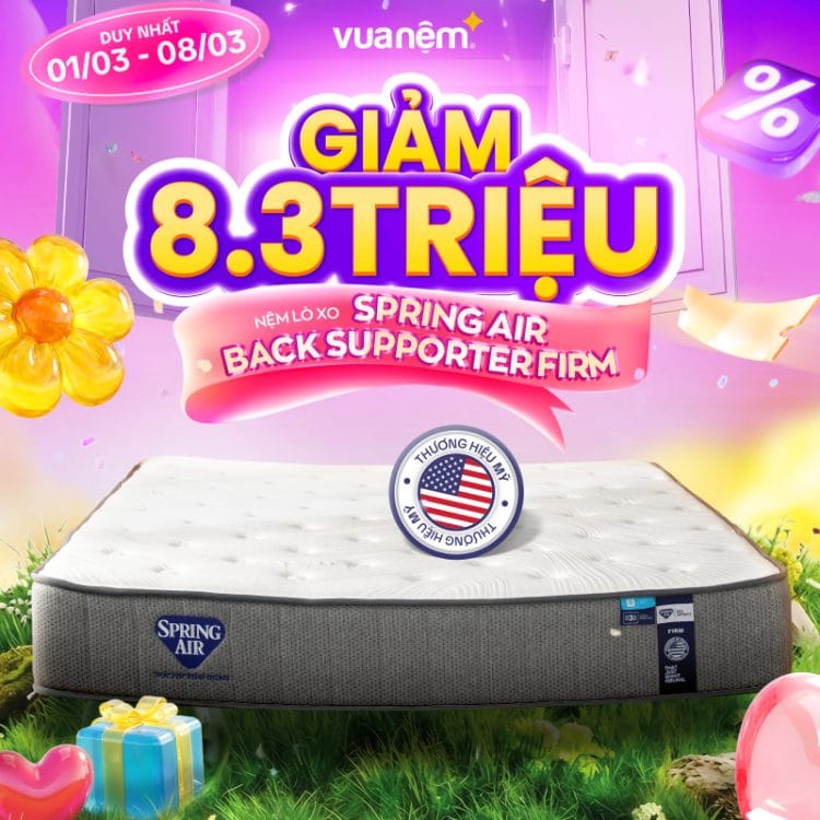 Nệm lò xo Spring Air Back Supporter Firm
