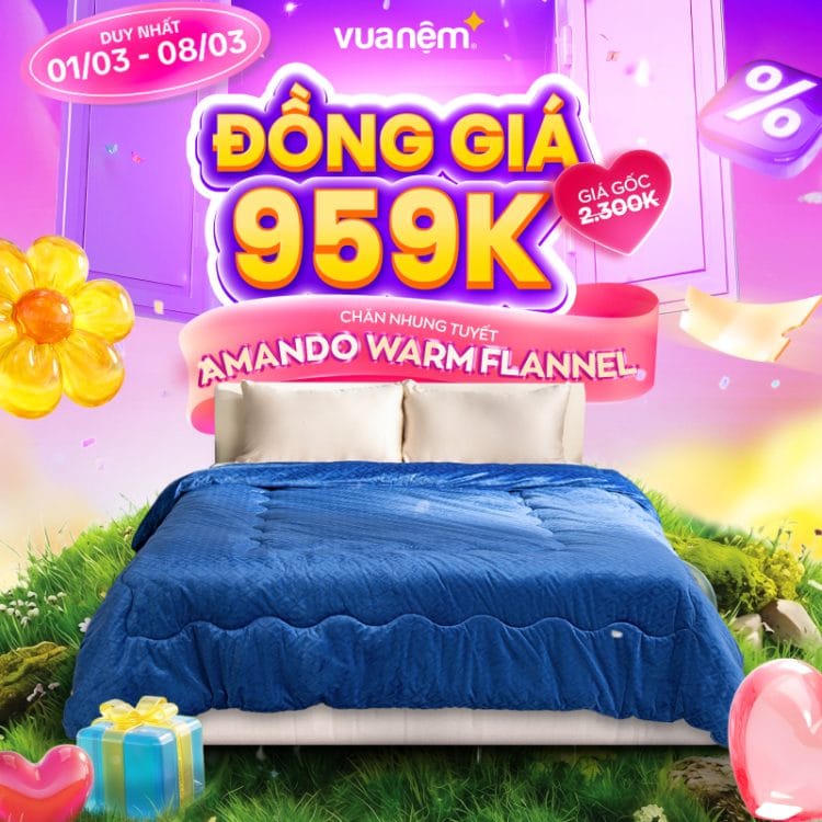 Chăn Nhung Tuyết Amando Warm Flannel