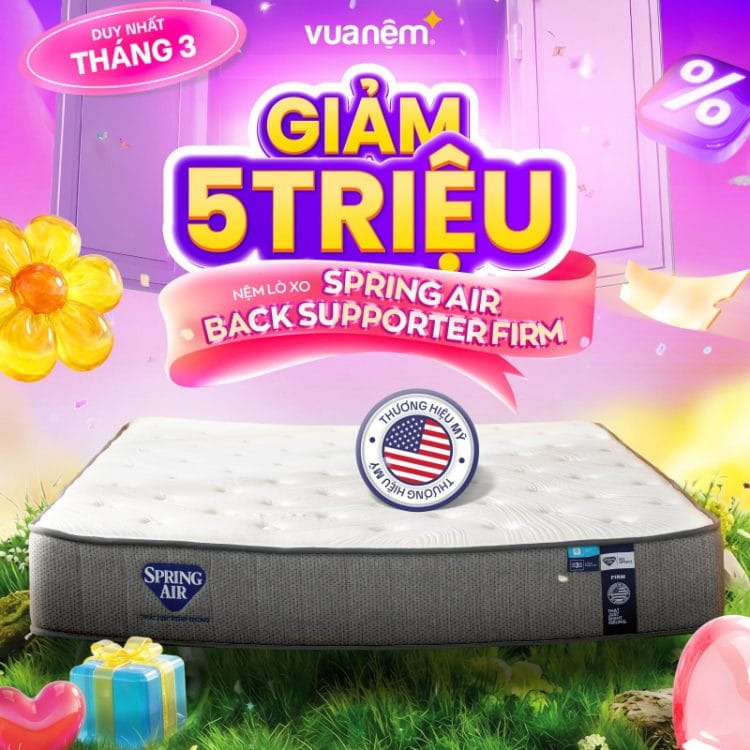 Nệm lò xo Spring Air Back Supporter Firm