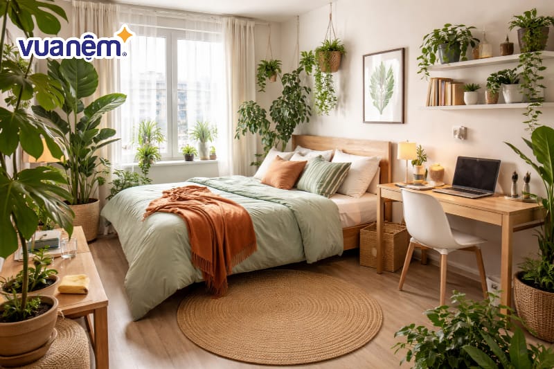 Bố trí cây xanh lọc không khí và tạo mảng xanh