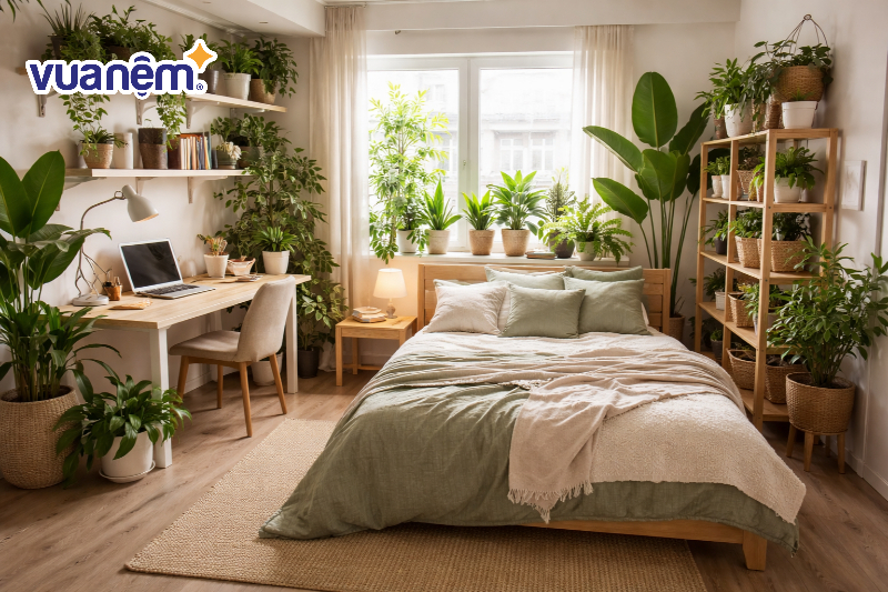 Bố trí cây xanh lọc không khí và tạo mảng xanh