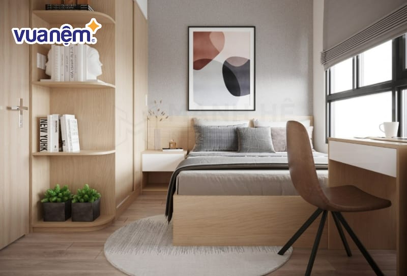 Mẹo giúp tối ưu không gian phòng ngủ 16m2