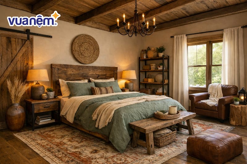 Mẫu decor phong cách Rustic