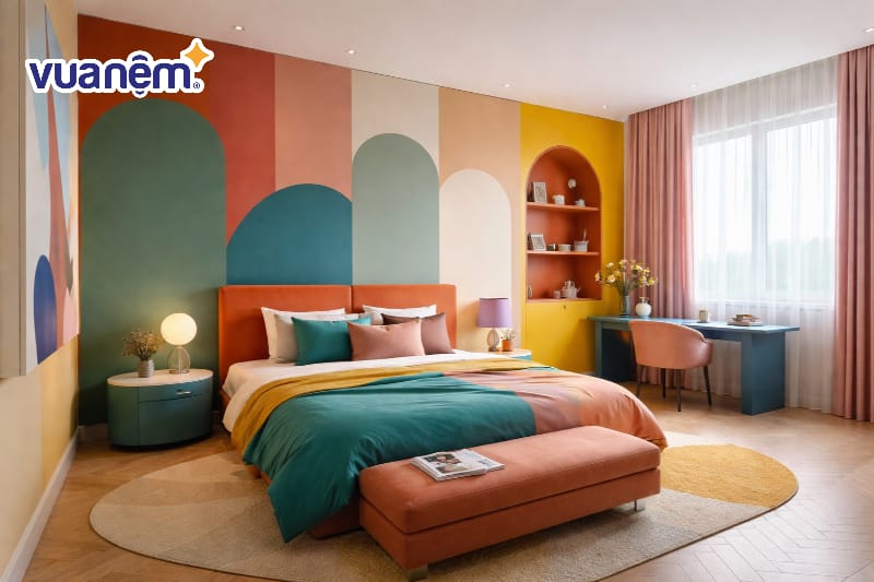 Phong cách Color Block tạo điểm nhấn