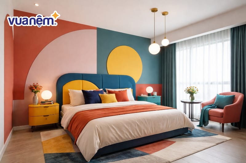 Phong cách Color Block tạo điểm nhấn