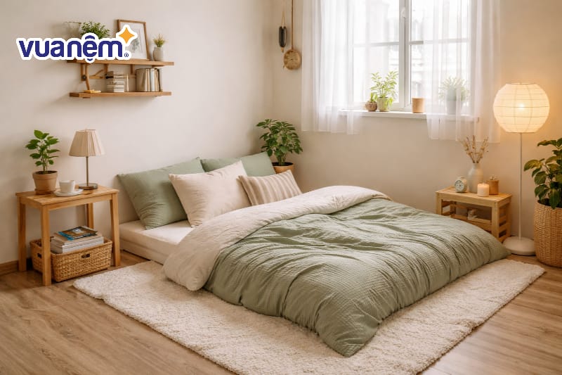Thiết kế phòng ngủ 4m2 không giường