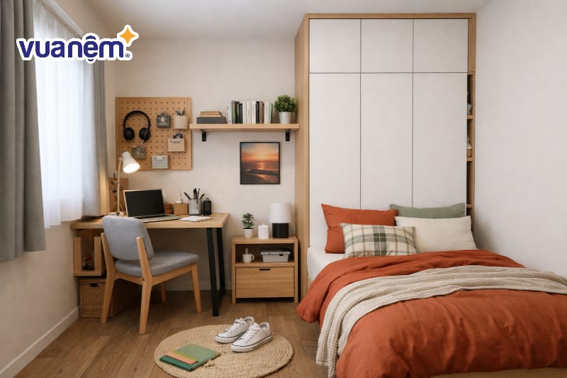 Thiết kế tủ quần áo kịch trần âm tường