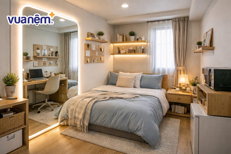 Phối hợp gương lớn và hệ thống LED