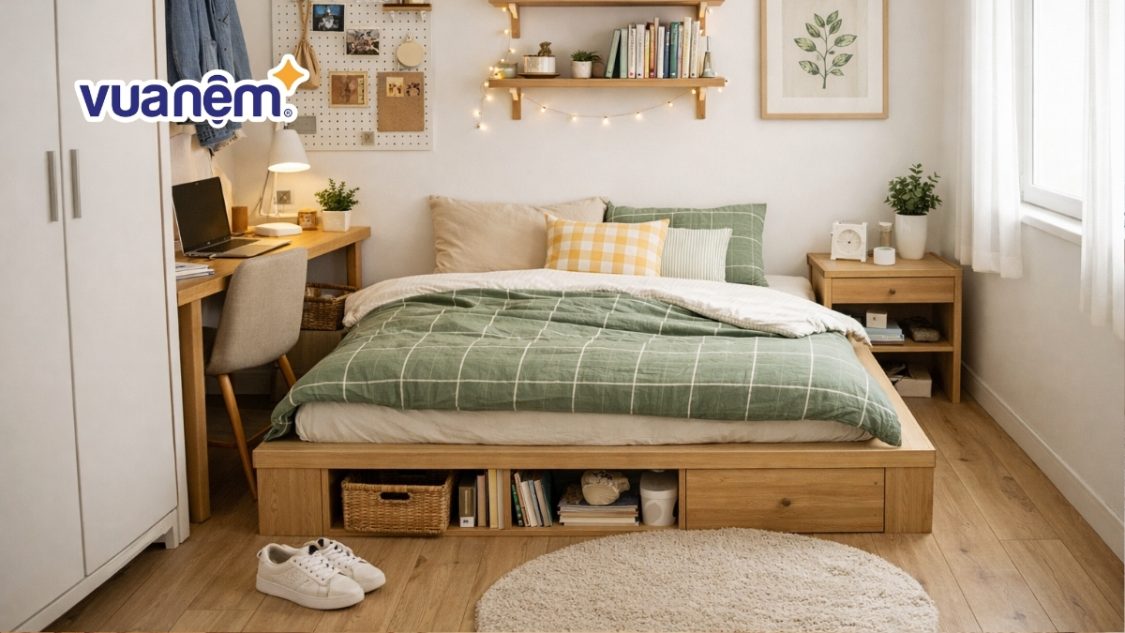 TOP 20+ mẫu decor phòng ngủ 9m2 tiện nghi, tối ưu diện tích