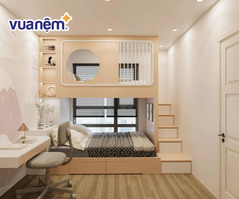 Thiết kế giường gác lửng