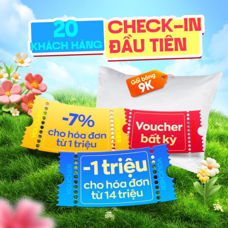 Đặc quyền 20 khách hàng check-in đầu tiên