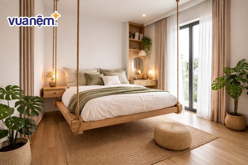 Thiết kế giường treo tối ưu không gian dọc