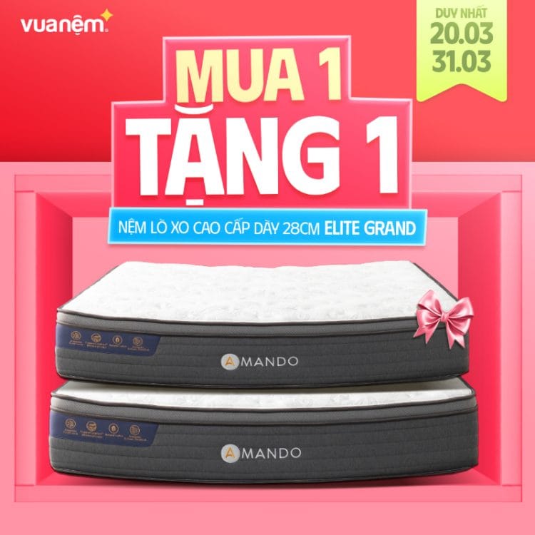 Nệm lò xo cao cấp Amando Elite Grand